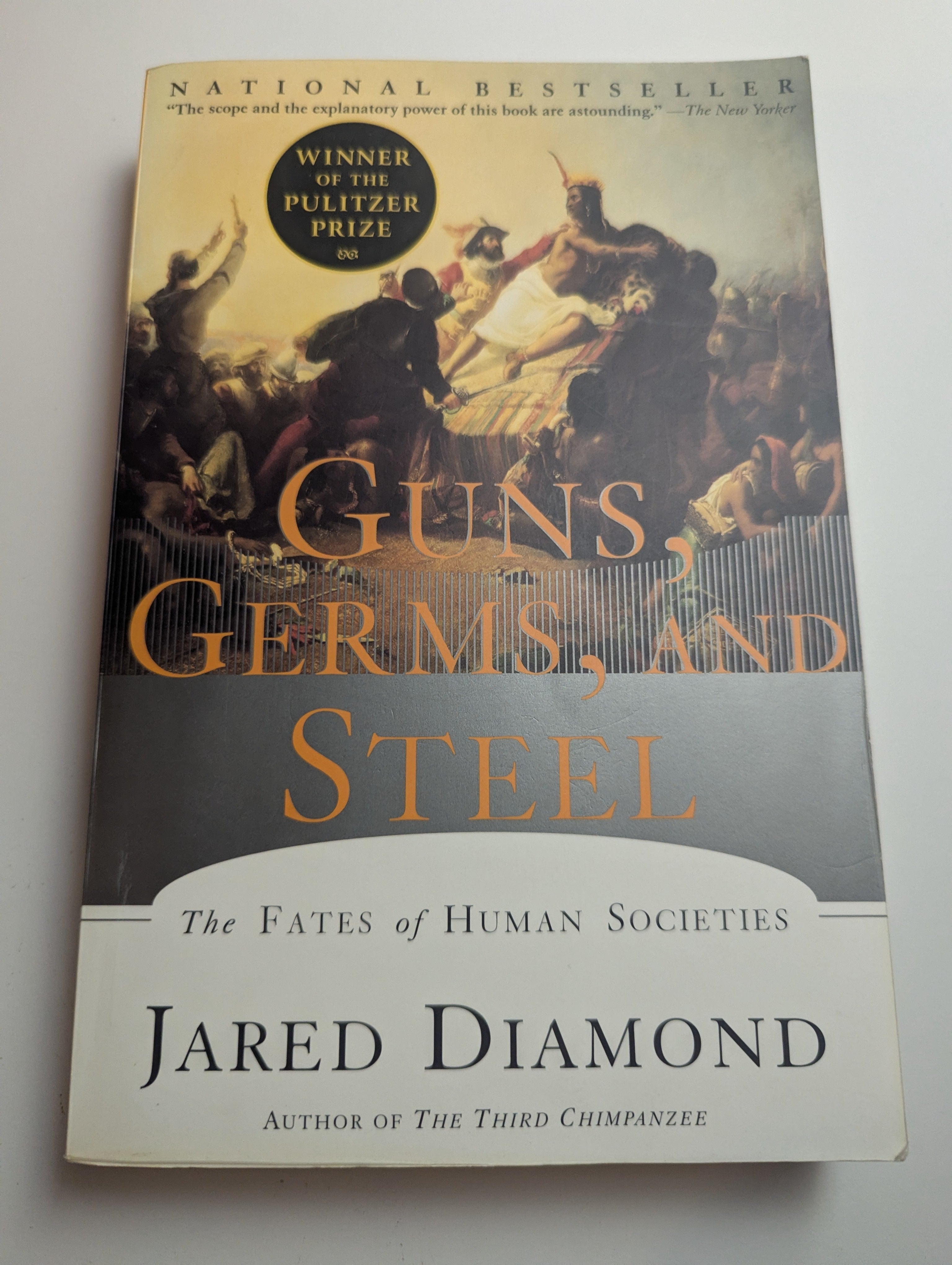 Guns, Germs, and Steel: The Fates of Human Societies — Jared Diamond - Lightly Used