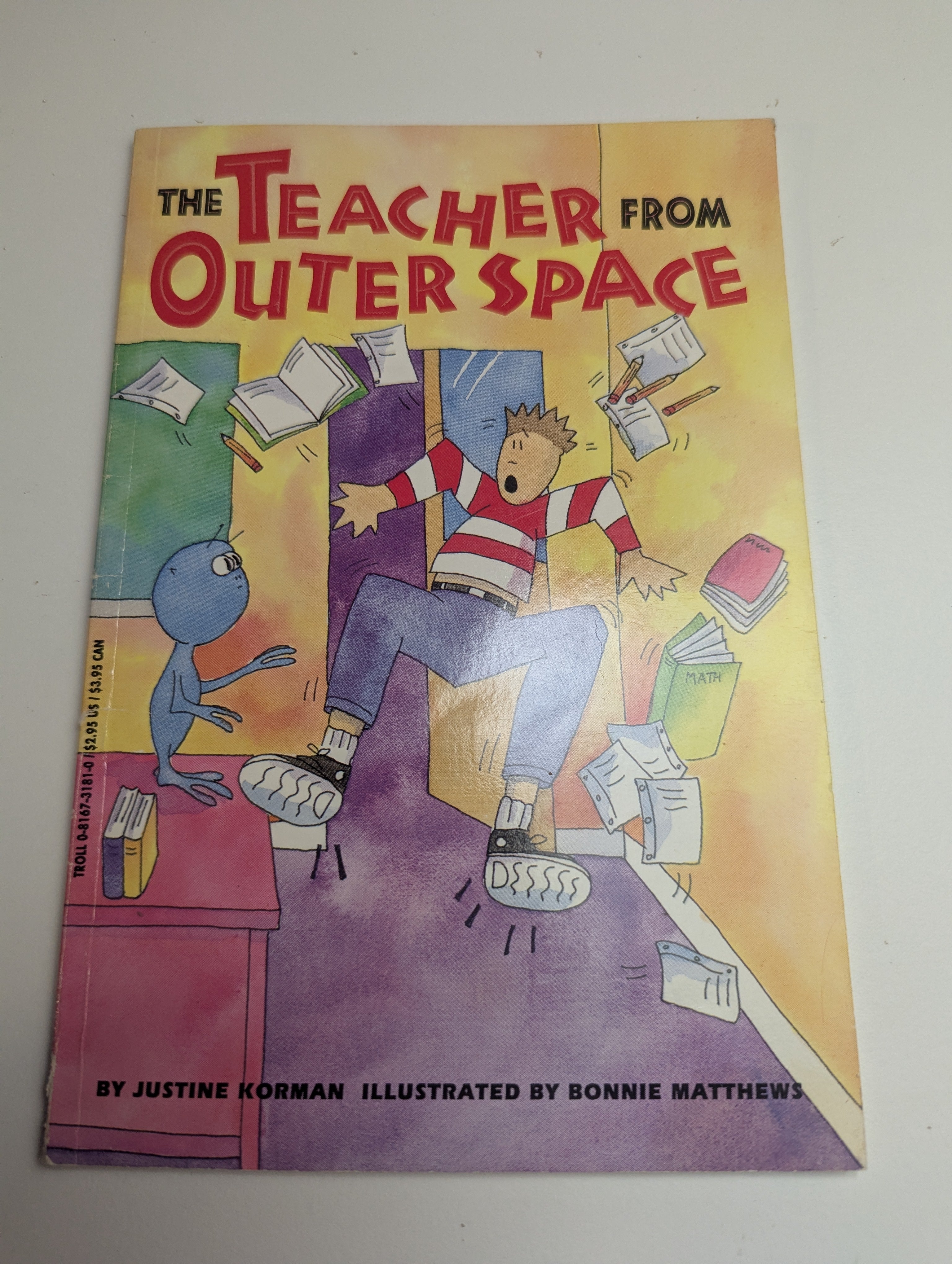 The Teacher from Outer Space — by Justine Korman - Lightly Used
