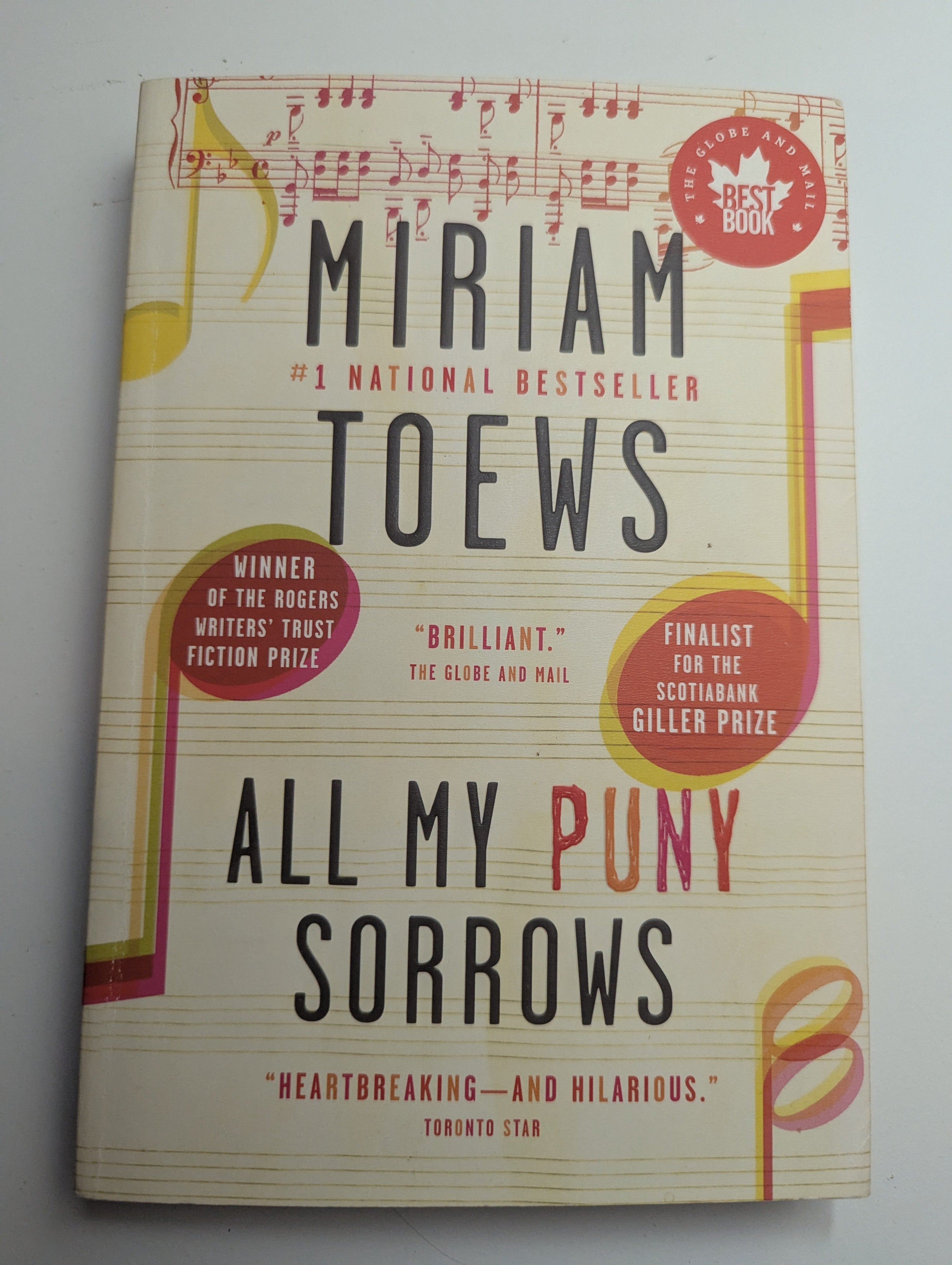 All My Puny Sorrows — by Miriam Toews - Almost Like New