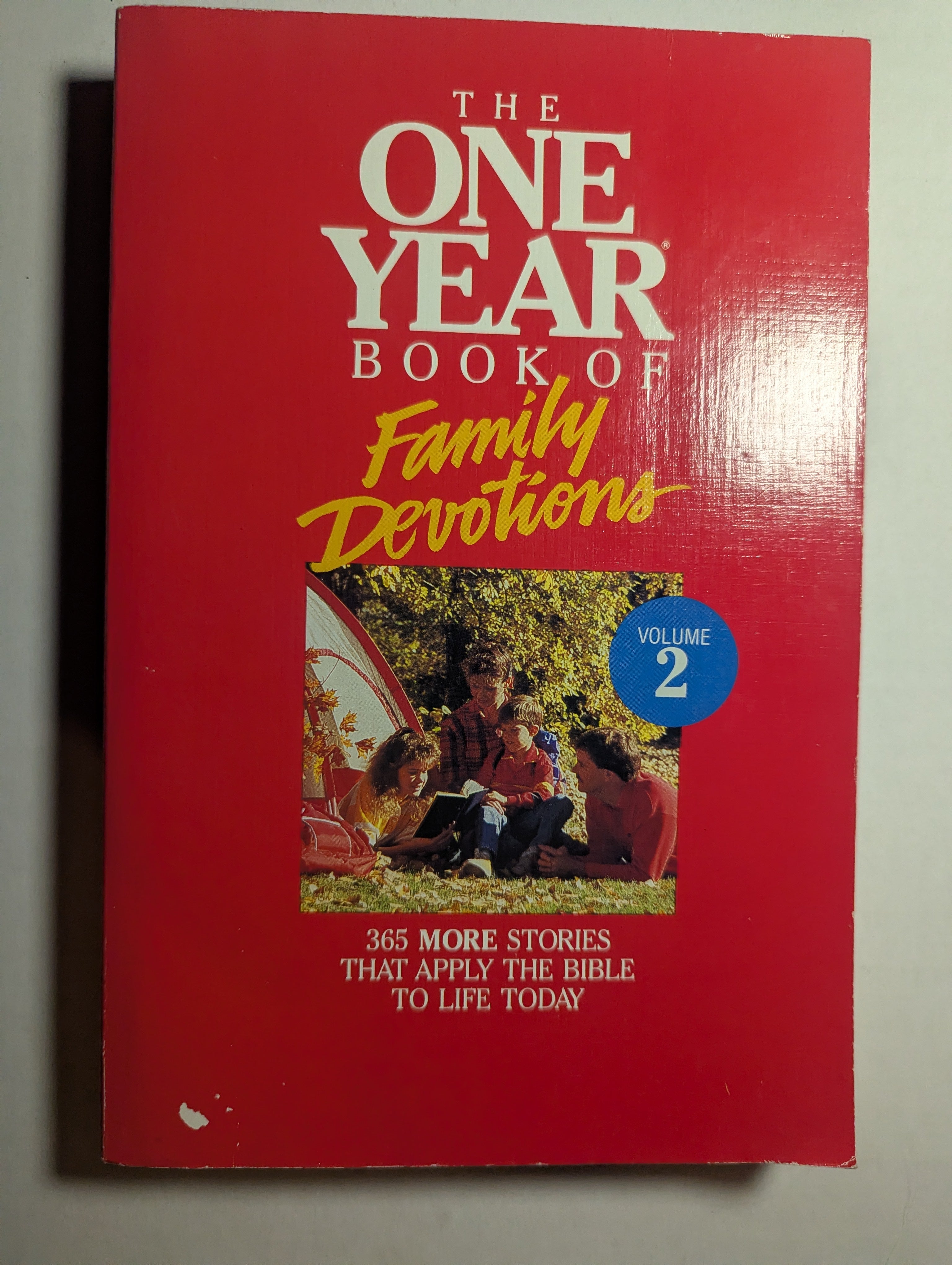 The One Year Book of Family Devotions — by Various Authors - Lightly Used